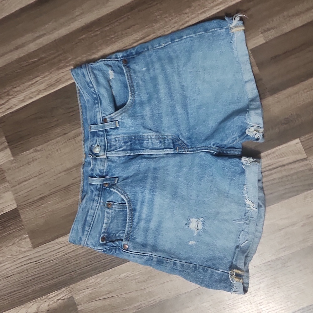 Levi's  501 Button Fly Denim Shorts Size 27  Vintage Light Wash